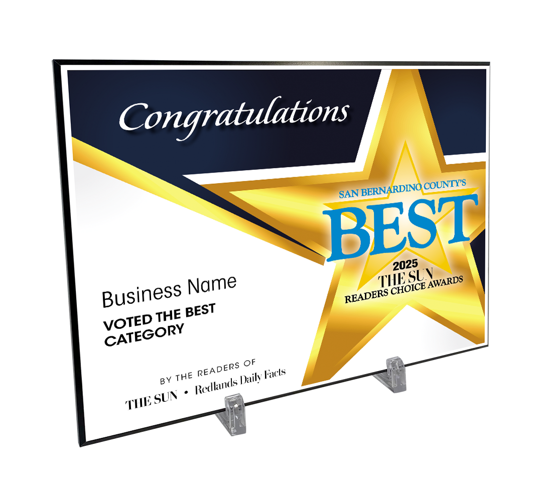 The Sun & Daily Facts Best Of and Readers Choice Certificate - Modern Hardi-plaque