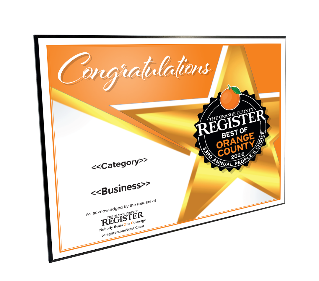Best Of Orange County Award - Modern Hardi-plaque