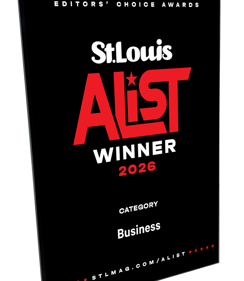 St. Louis Magazine A-List Award Plaque