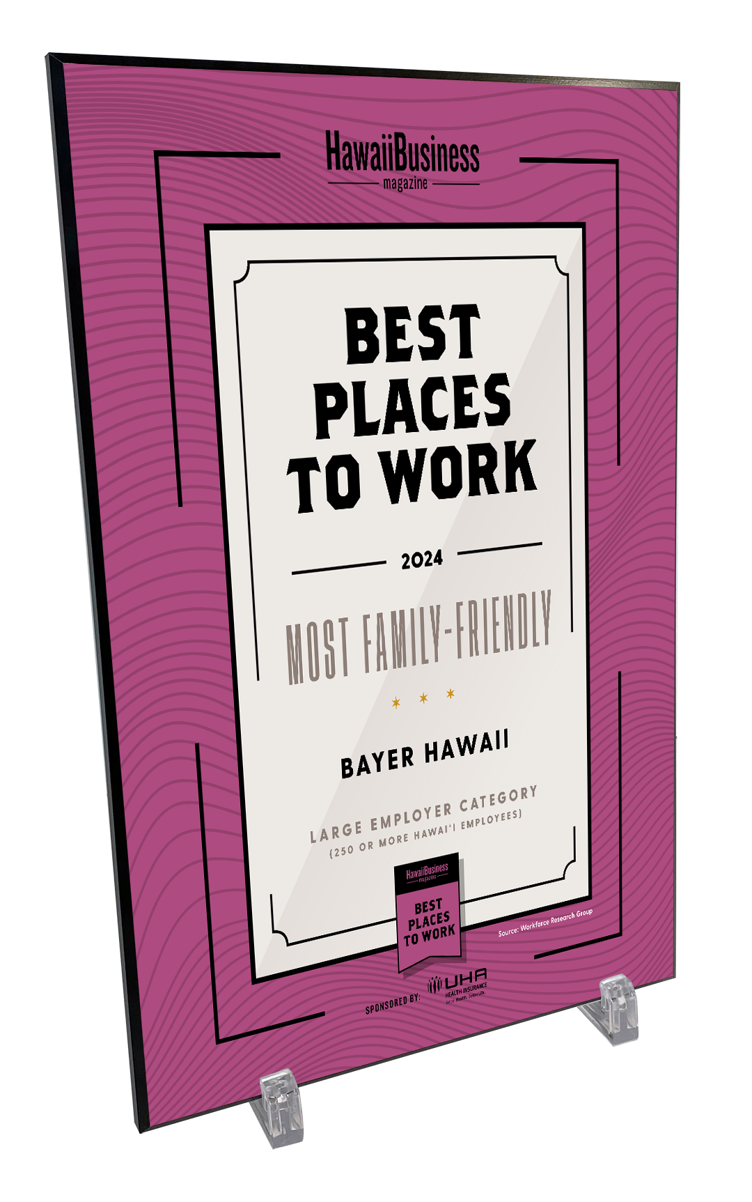 Hawaii Business Best Places to Work - Plaque