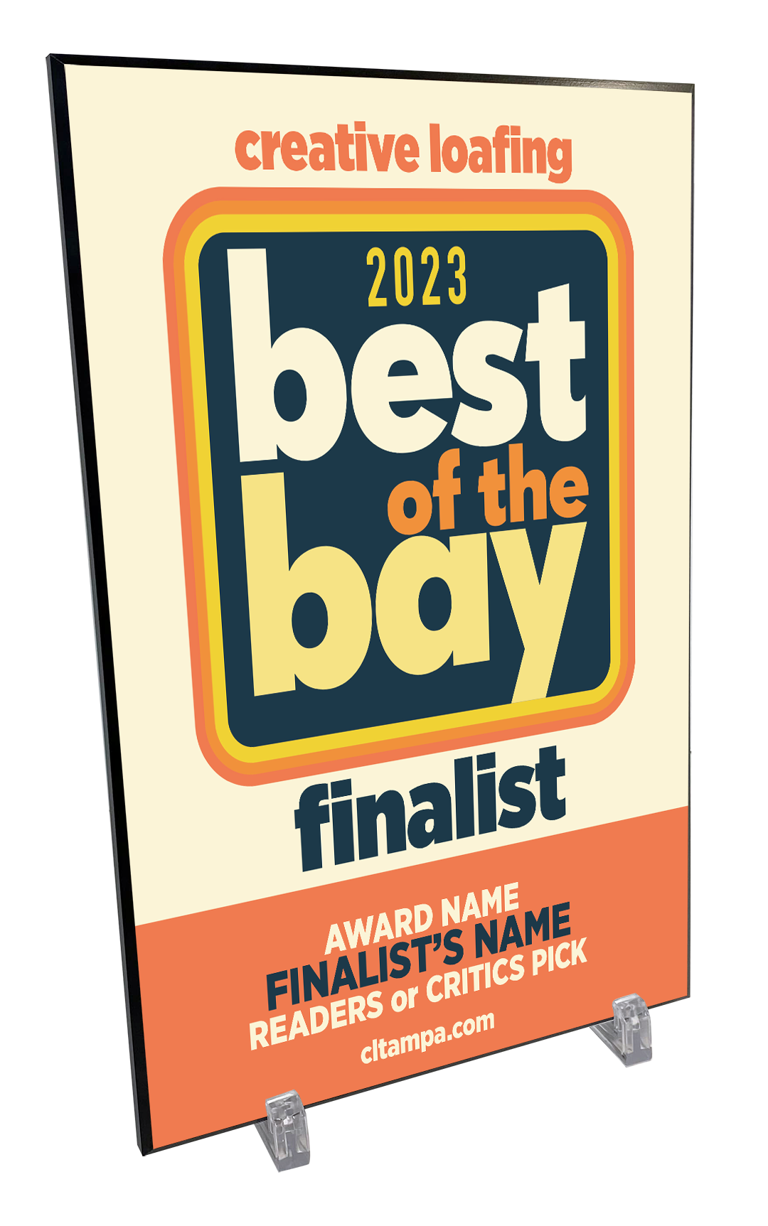 CL Tampa Bay Best of the Bay Plaque | Traditional Modern Mount