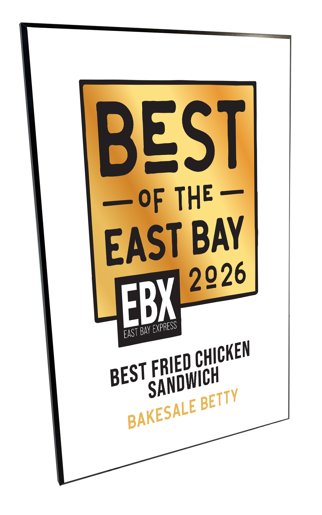 “Best of the East Bay” Cover Award Plaques