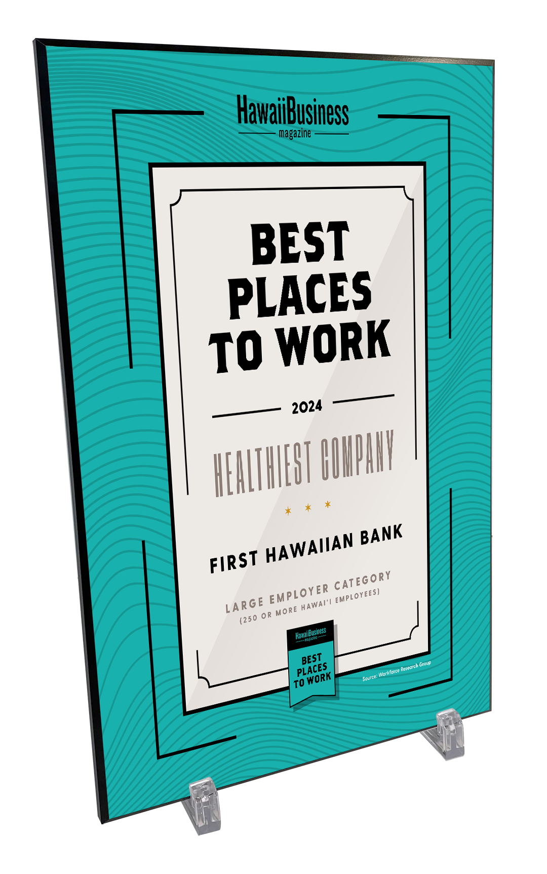Hawaii Business Best Places to Work - Plaque