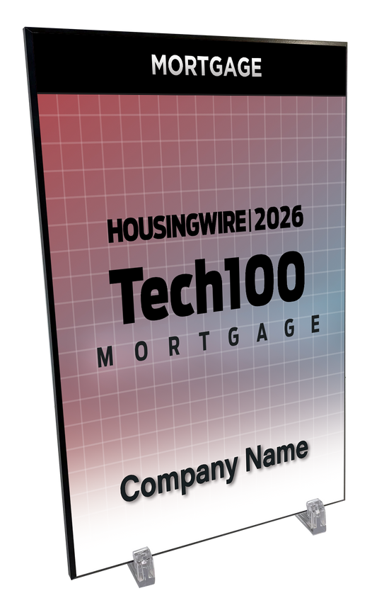 HousingWire Editorial Award Programs Plaque