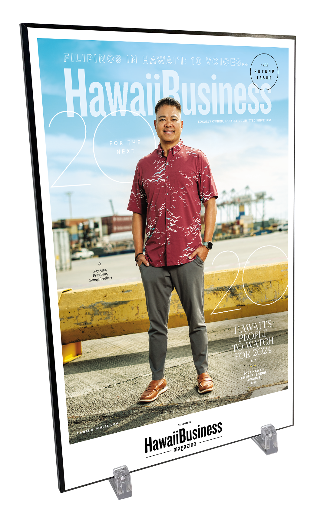 Hawaii Business Covers & Articles - Plaque
