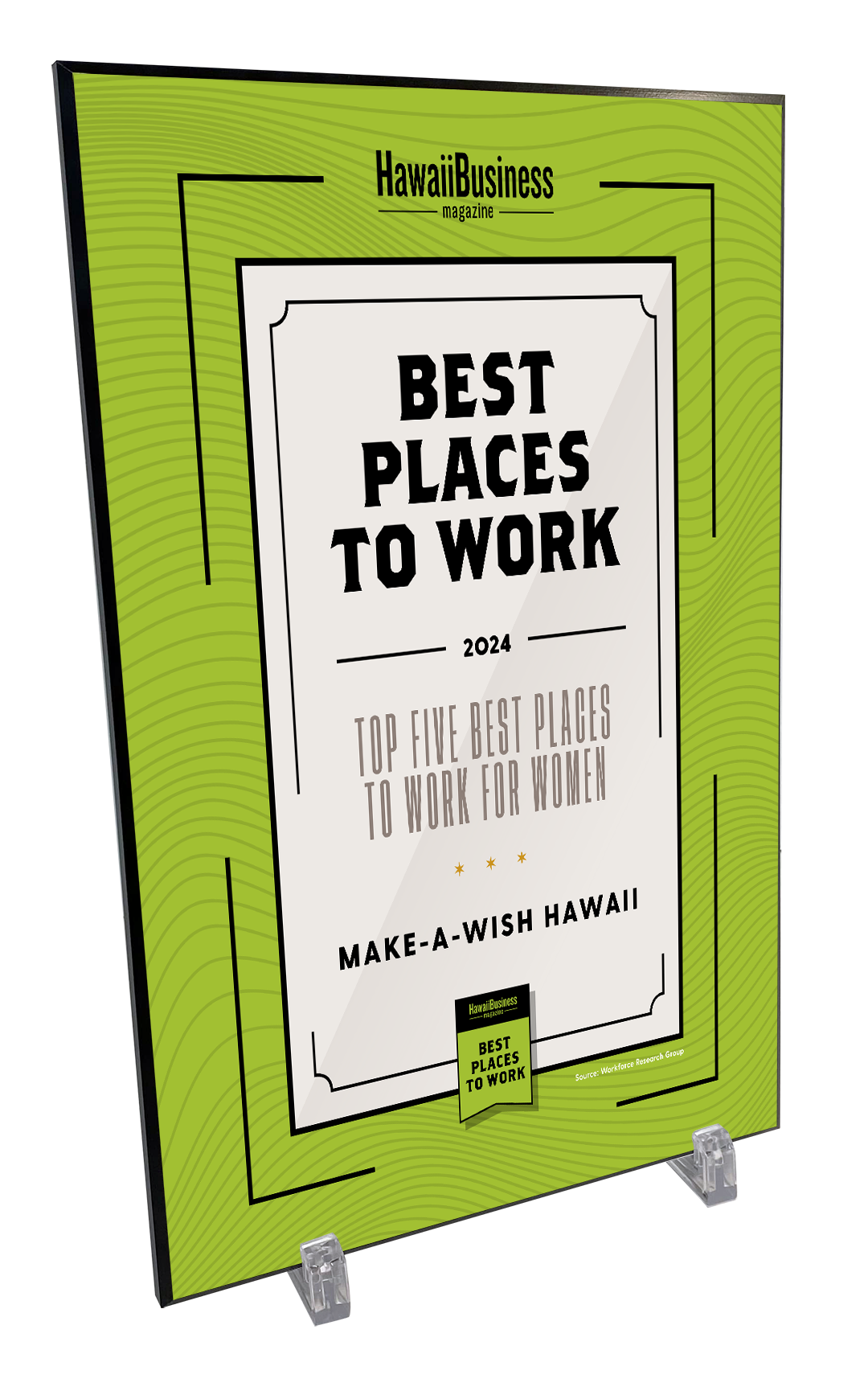Hawaii Business Best Places to Work - Plaque