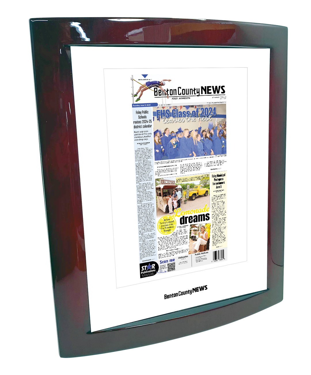 Star Publications Article Eclipse Plaque with Metal Inlay
