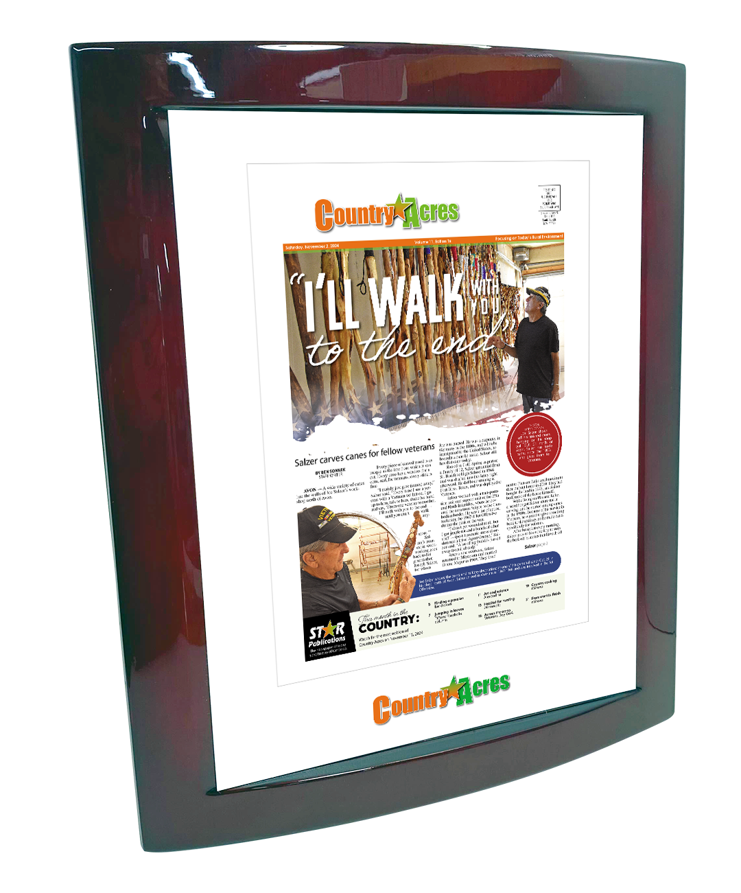 Star Publications Article Eclipse Plaque with Metal Inlay