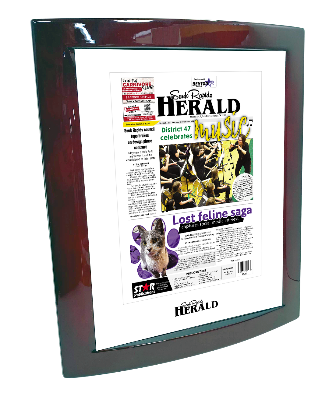 Star Publications Article Eclipse Plaque with Metal Inlay