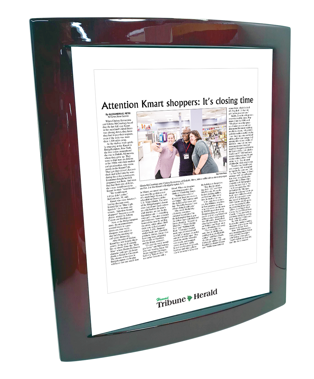 Oahu Publications Article - Eclipse Plaque with Metal Inlay