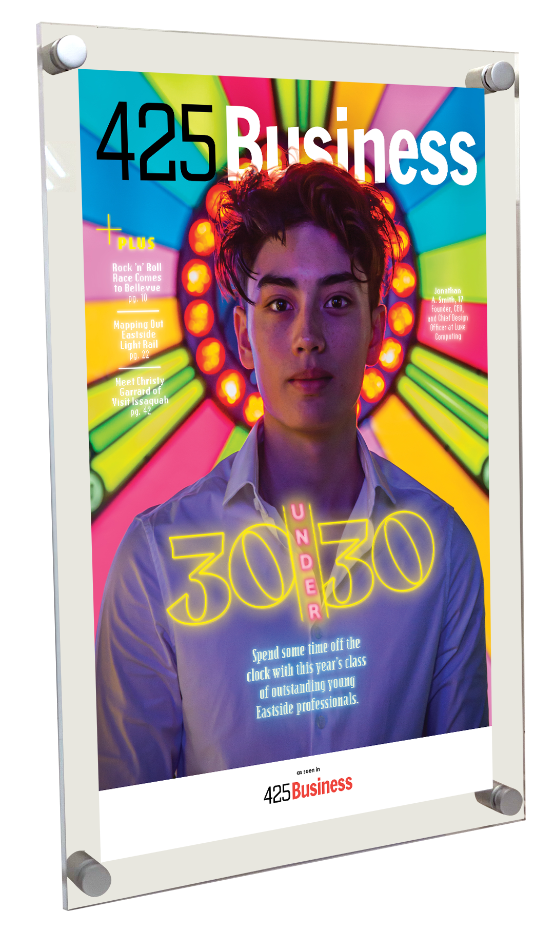 425 Business Magazine Article & Cover Acrylic Plaques