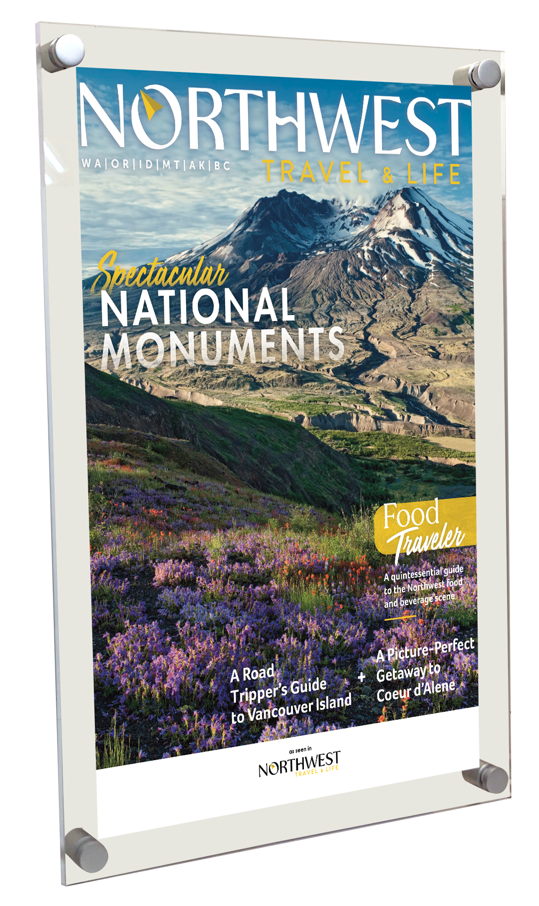 Northwest Travel & Life Magazine Article & Cover Acrylic Plaques