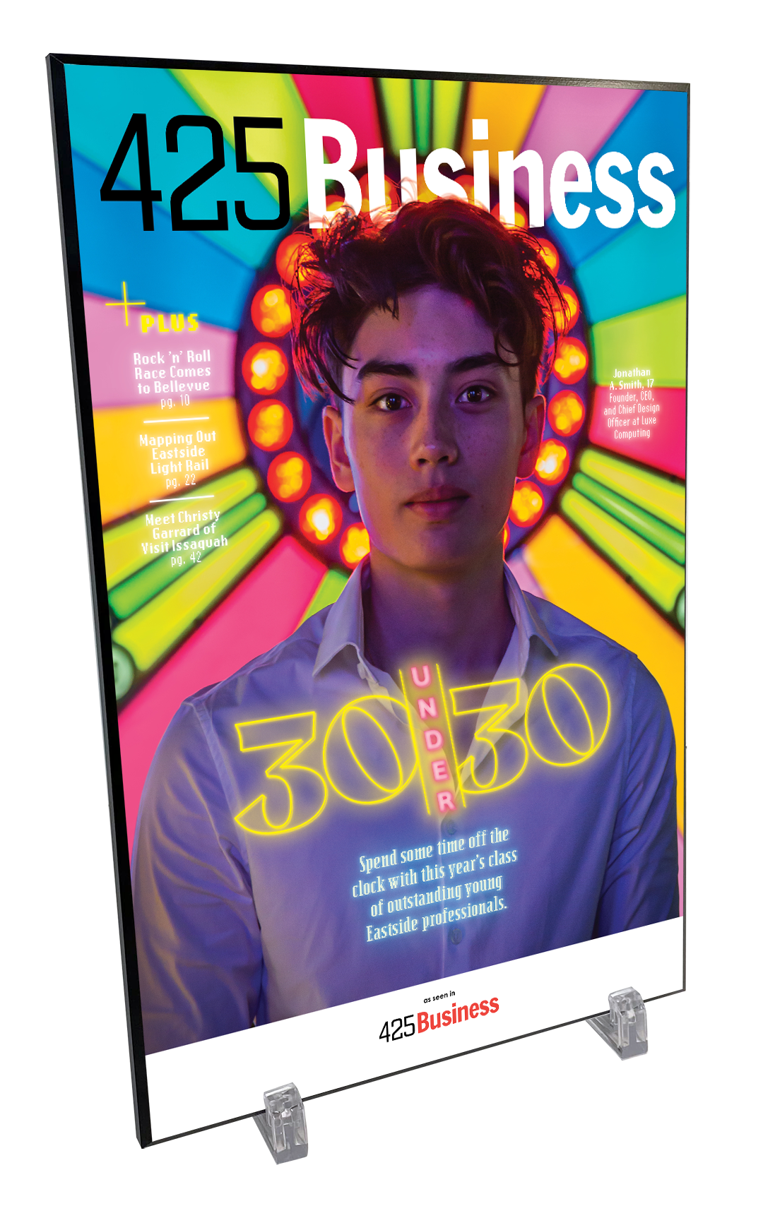 425 Business Magazine Article & Cover Plaques