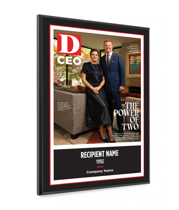 D CEO Dallas 500 Cover Plaque