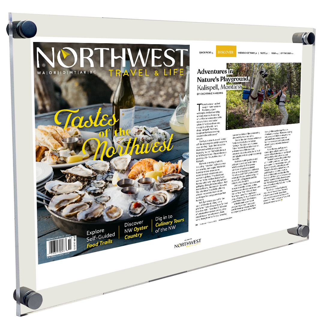Northwest Travel & Life Magazine Article & Cover Acrylic Plaques