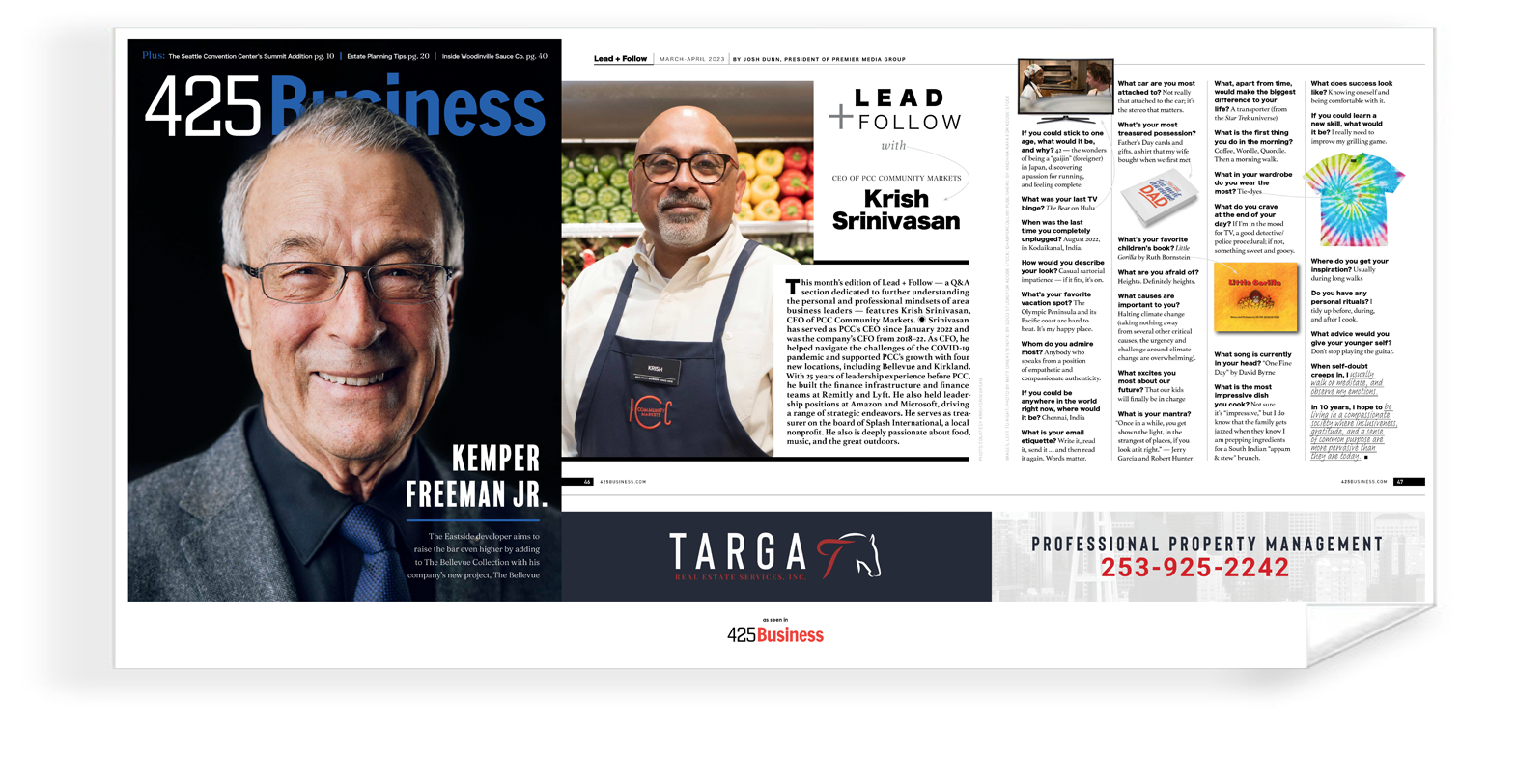 425 Business Magazine Article & Cover Archival Reprints