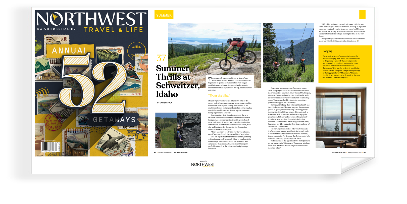 Northwest Travel & Life Magazine Article & Cover Archival Reprints