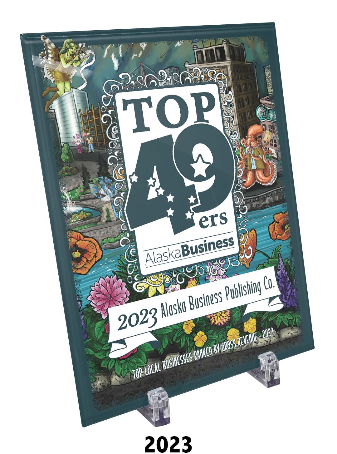 Commemorative Top 49ers Award Crystal Plaque