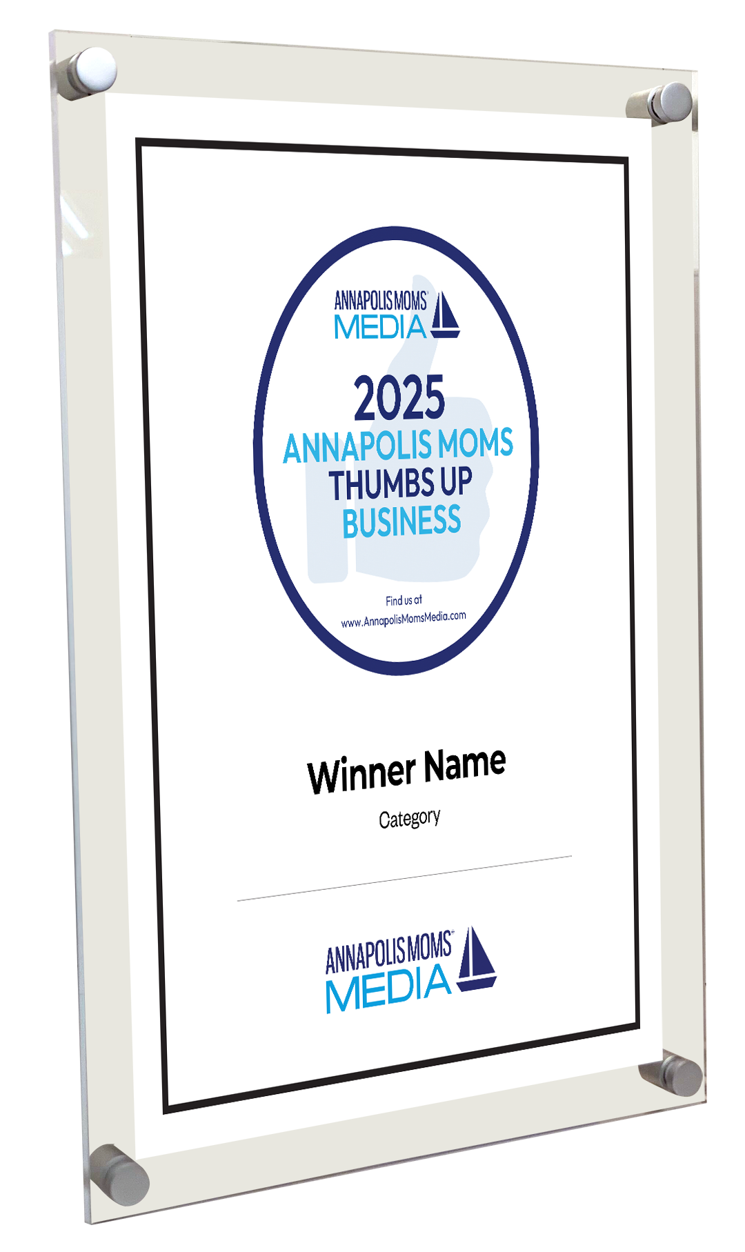 AMM Thumbs-Up Awards - Acrylic Standoff