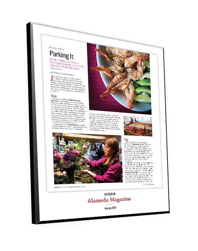 Alameda Magazine 1-Page Article Plaque by NewsKeepsake