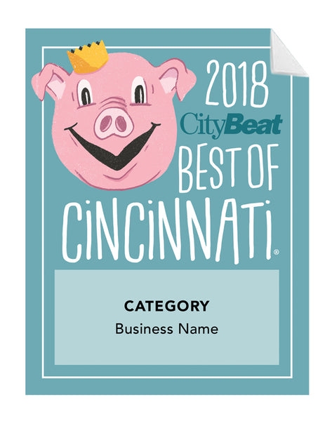 CityBeat "Best of Cincinnati" Award Window Decals by NewsKeepsake
