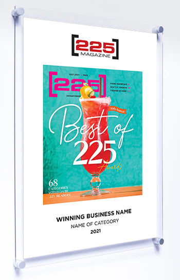 Best Of 225 Magazine Cover Plaque - Acrylic Standoff