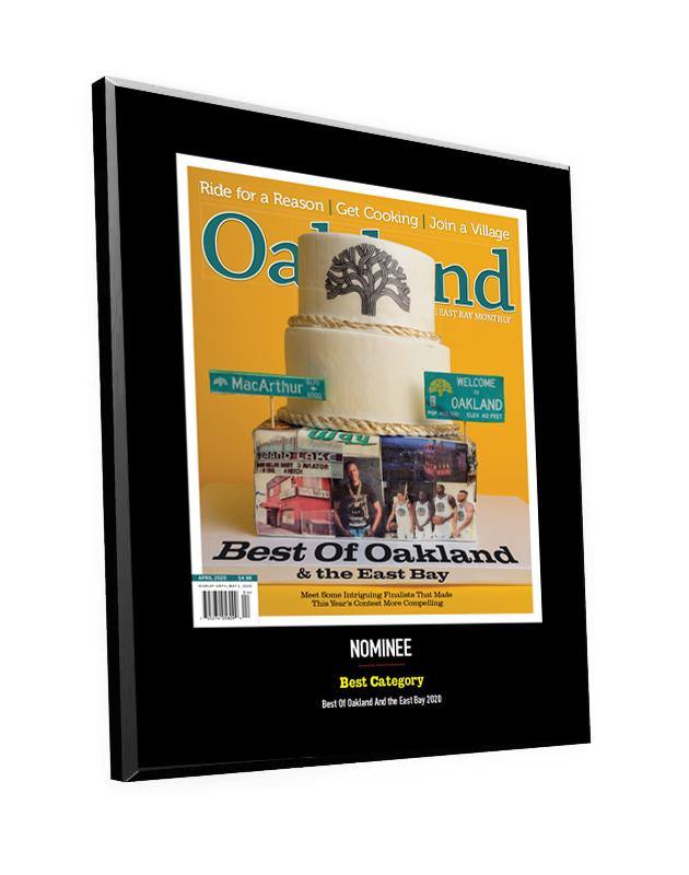 "Best of Oakland & the East Bay" Cover/Article Award Plaque by NewsKeepsake