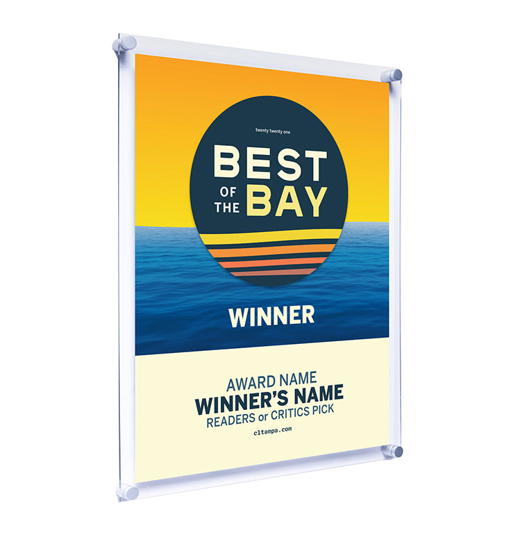 CL Tampa Bay Best of the Bay Plaque | Acrylic Standoff
