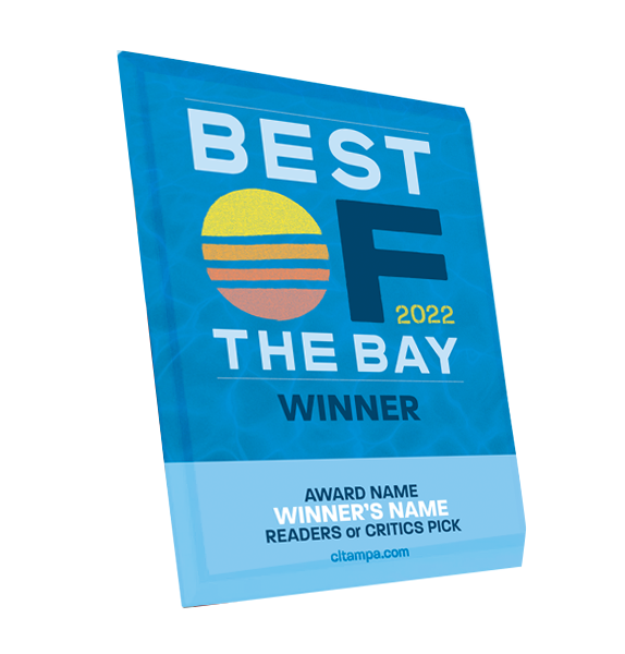 CL Tampa Bay Best of the Bay Plaque | Glass