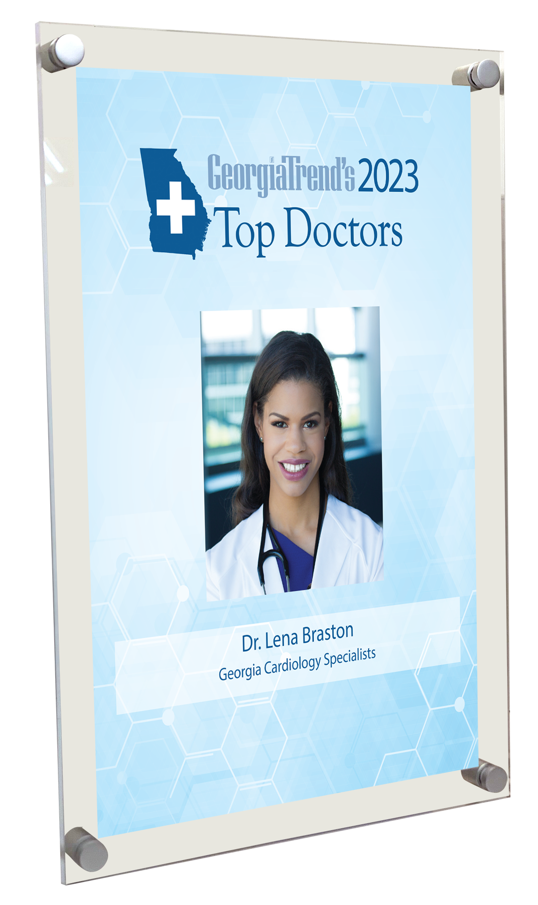 Georgia Trend: Top Doctor - Acrylic Standoff Plaque