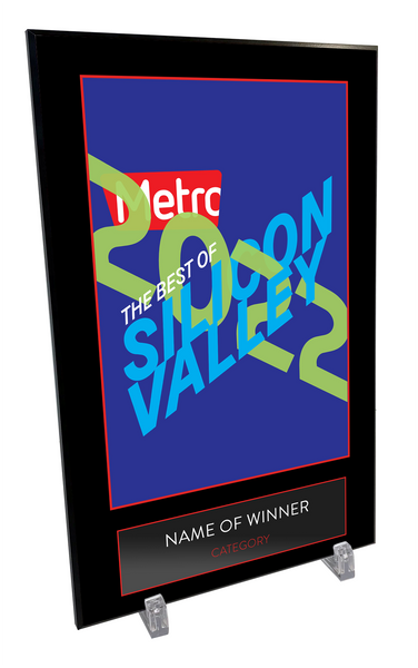"Metro: Best of Silicon Valley" Award Plaque