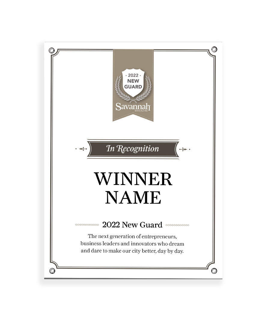 Savannah Magazine New Guard Award - Vinyl Banner