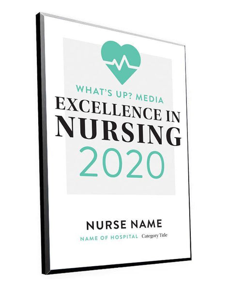 What's Up? Magazine "Excellence in Nursing" Award Plaque by NewsKeepsake