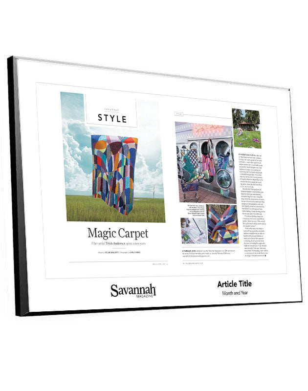 Savannah Magazine Article - Hardi-Plaque