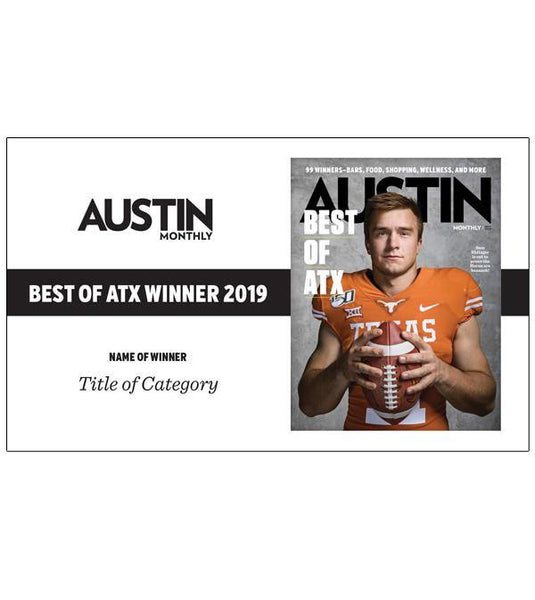 Austin Monthly "Best of ATX" Award Banner by NewsKeepsake
