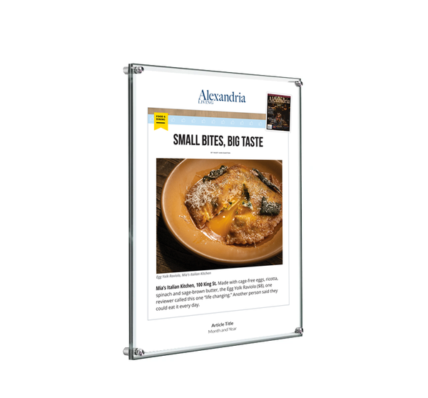 Alexandria Living Magazine Best Apps Plaque - Acrylic Standoff by NewsKeepsake