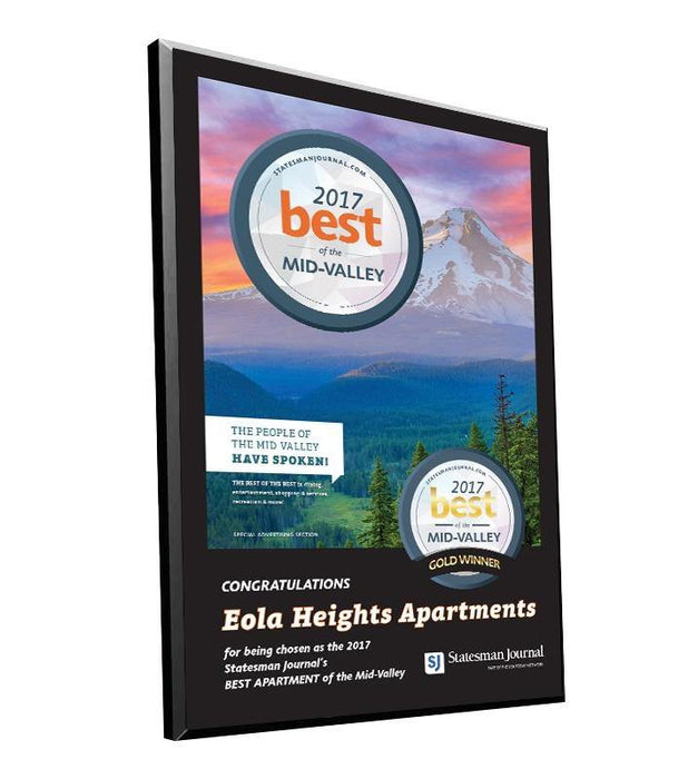 "Best of the Mid-Valley" Cover Award Plaques by NewsKeepsake