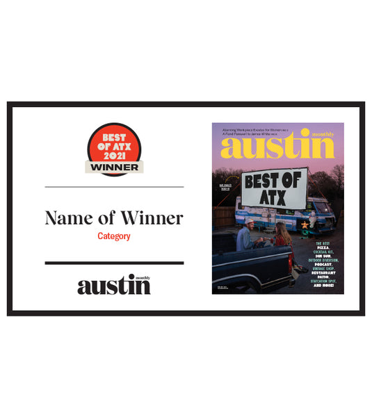 Austin Monthly "Best of ATX" Award Banner