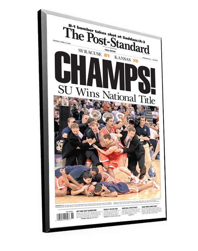 Division Champs! Commemorative Front Page Press Plate – The