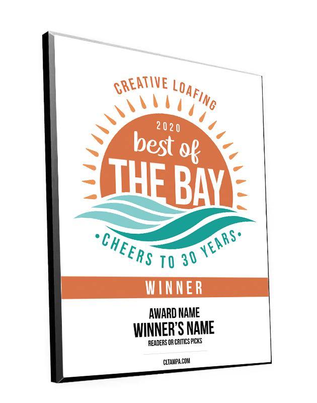 CL Tampa Bay Best of the Bay Plaque | Traditional Modern Mount by NewsKeepsake