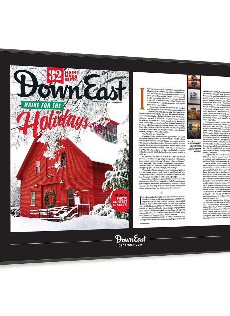 Down East Magazine Article Plaque