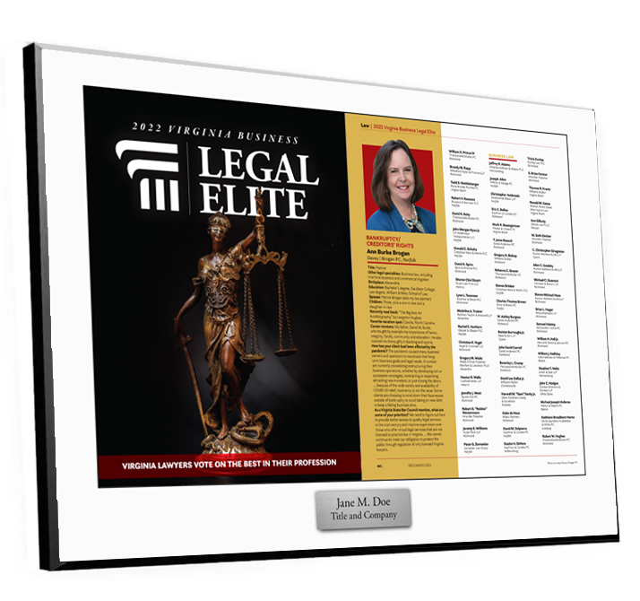 Legal Elite Cover / Article Plaque