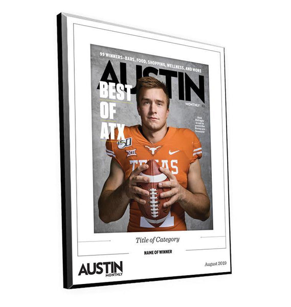 Austin Monthly "Best of ATX” Mounted Archival Award Plaque by NewsKeepsake