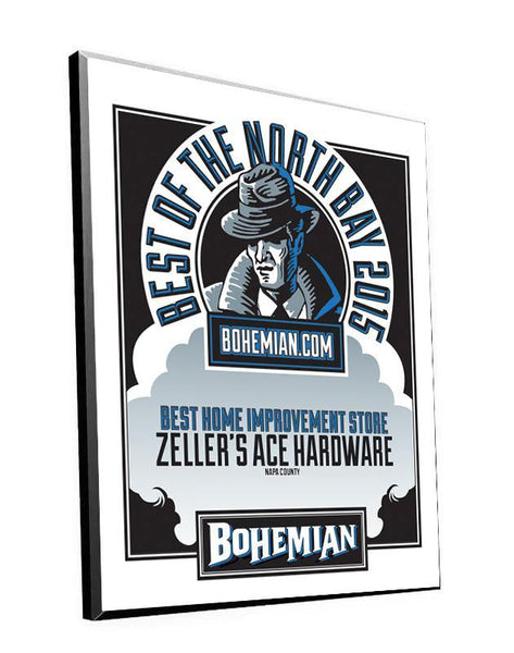 "Bohemian: Best of the North Bay" Award Plaque by NewsKeepsake
