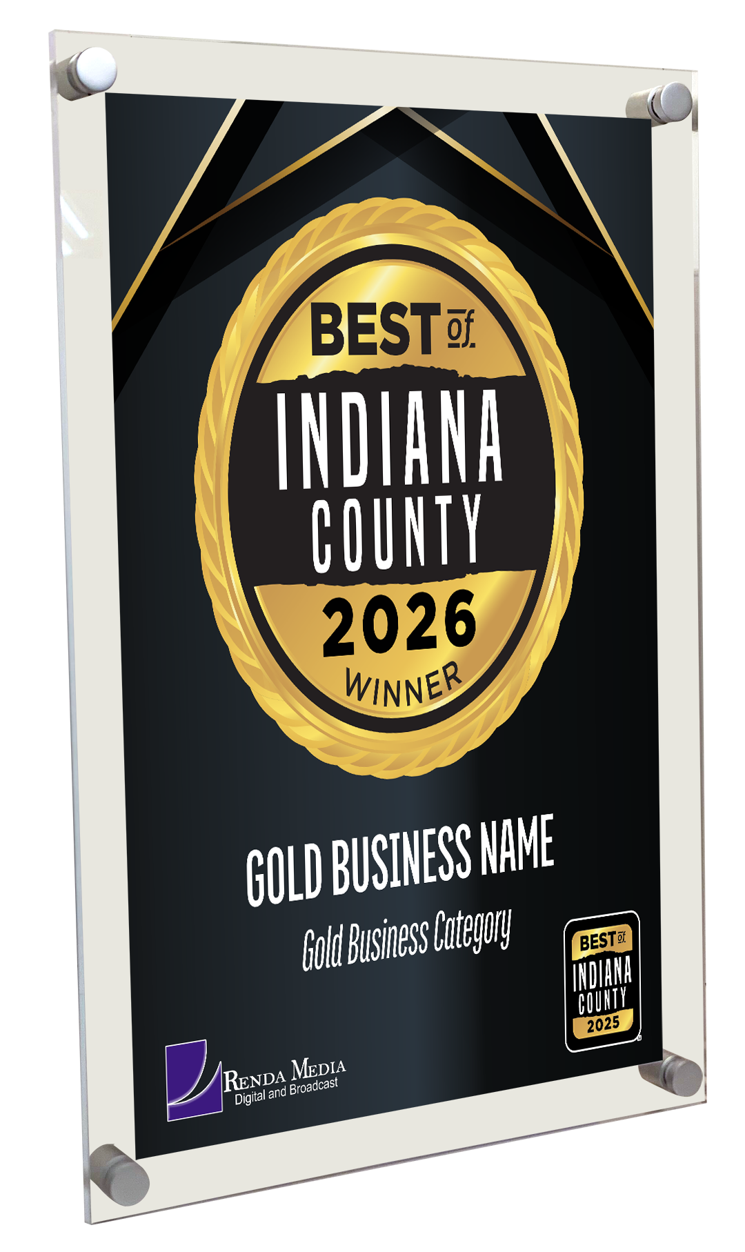 Best of Indiana County - Acrylic Plaques