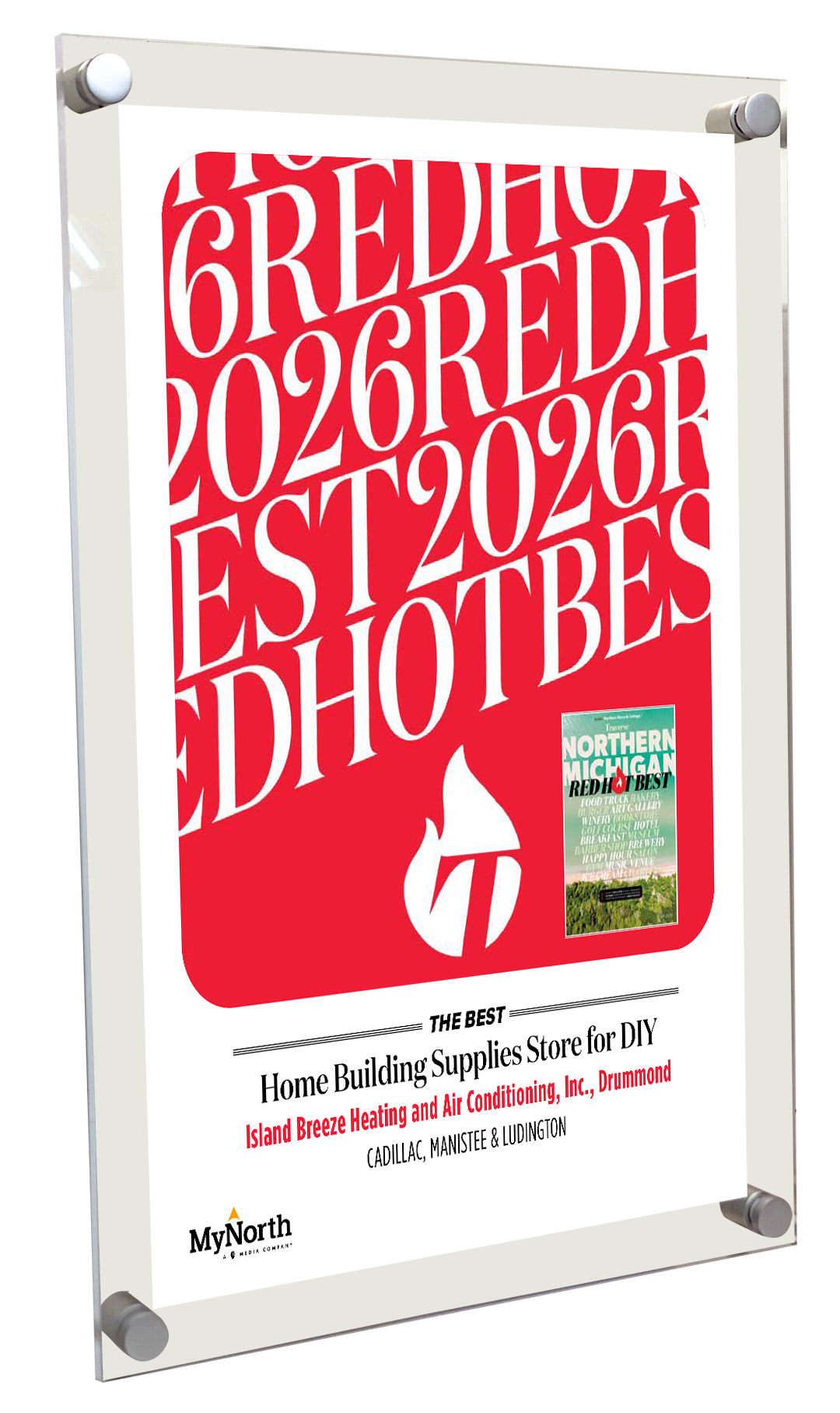 Traverse Northern Michigan - Red Hot Best - Acrylic Plaques