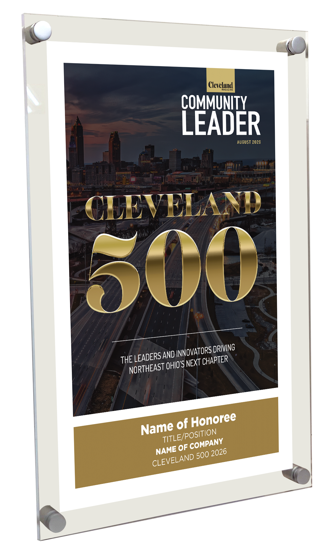 Cleveland 500 Cover Plaque