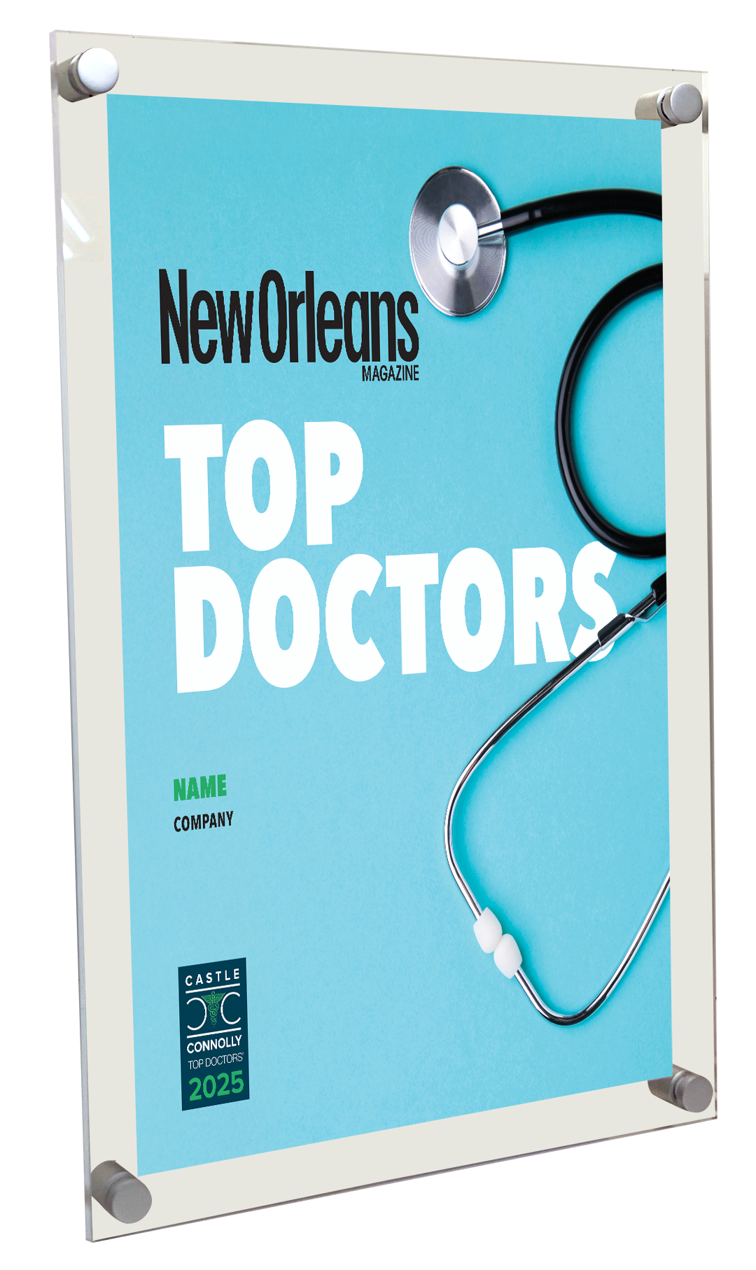 New Orleans Magazine - Top Doctors - Acrylic Plaques