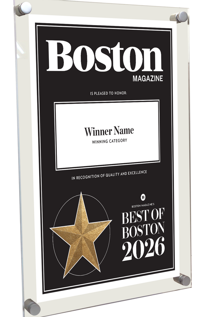 Best of Boston Magazine Award - Acrylic Standoff Plaque
