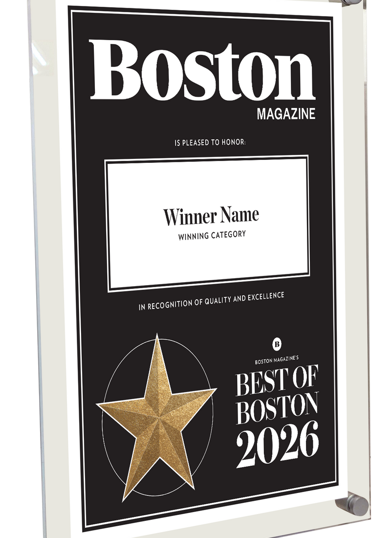 Best of Boston Magazine Award - Acrylic Standoff Plaque